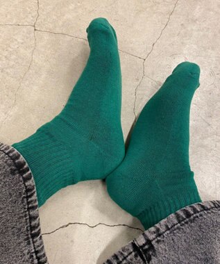 WEGO カラーパイルソックス（U） グリーン