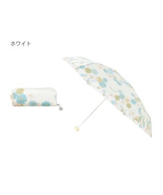 MOONBAT ポール＆ジョー アクセソワ 折りたたみ傘 クリザンテーム ホワイト