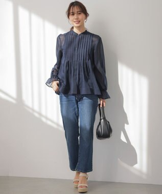 組曲 S ミッドデニム パンツ ユーズドブルー系