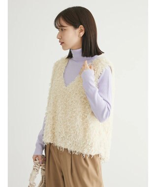 Green Parks ・ＳＵＧＡＲ　ＳＰＯＯＮ　フェザーヤーンベスト Ivory