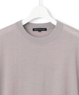 23区 L 【洗える】コンパクトウール ロングベスト ライトグレー系