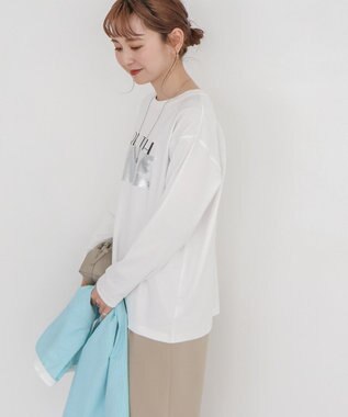 AMERICAN HOLIC ＴＲＵＴＨ箔プリントカットプルオーバー Off White