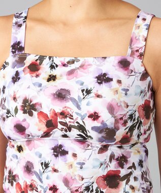 Chacott Chacott BALANCE ウォーターカラーフラワーブラトップ パールグレープリント