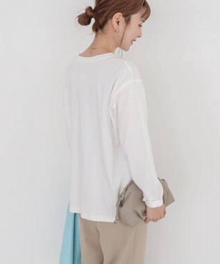 AMERICAN HOLIC ＴＲＵＴＨ箔プリントカットプルオーバー Off White