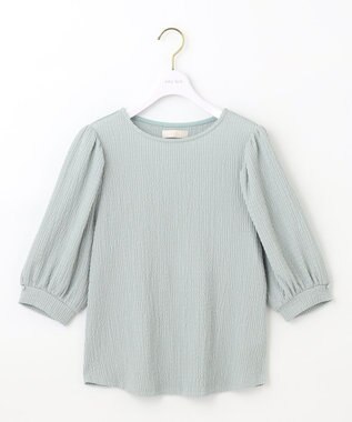 ANY SIS 【美人百花7月号掲載】ボリュームスリーブシャーリング カットソー ライトグリーン系