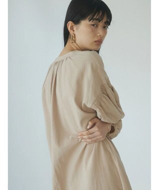 Green Parks ａ．袖ギャザーボリュームワンピース Beige