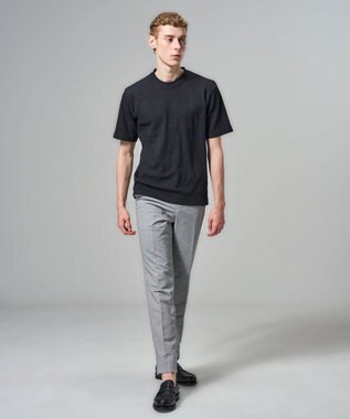 JOSEPH HOMME 【WEB限定】【新素材】エアータックジャージー  クルーネックTシャツ ブラック系