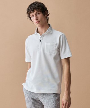 JOSEPH ABBOUD 【愛されて21年！オーガニックコットン使用】ダディ ポロシャツ ホワイト系