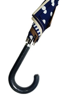 +RING レディース向け プラスリング 長傘 60cm NVY/BGE T1354 紺