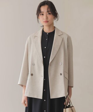 組曲 ライトリネンライク ジャケット ベージュ系