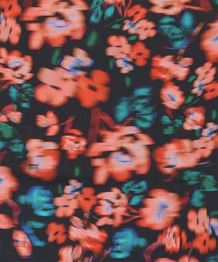 Paul Smith Tea Floral シルク スカーフ ボルドー