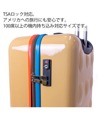 tsumori chisato CARRY 新ネコドットキャリー キャリーバッグ キャリーケース 【 機内持ち込み 約32リットル 1泊 2泊程度 】 ベージュ