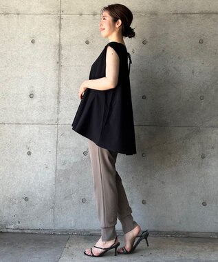 UNFILO 【撥水/ストレッチ/軽量】マジカル機能 ブラウス ブラック系