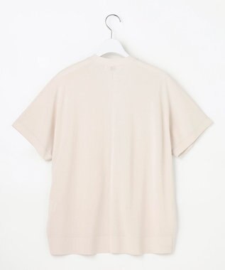 J.PRESS LADIES COOL VIS/CO Vネック カーディガン グレージュ系