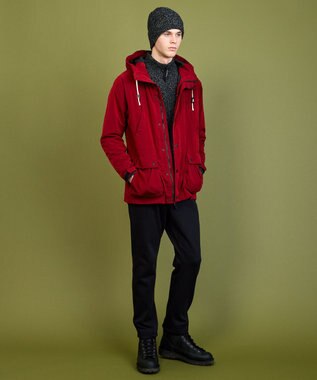 JOSEPH ABBOUD MOUNTAIN 【ストレッチ/吸湿発熱/蓄熱保温/裏起毛 】ソフトサーモテリー パンツ ブラック系