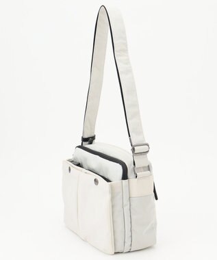 Y'SACCS 【ムック本掲載】クリンクルナイロン　ダブルポケットショルダー ホワイト