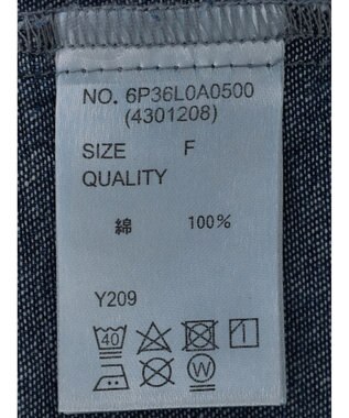 Green Parks ・ＳＵＧＡＲ　ＳＰＯＯＮ　デニムパフブラウス Blue