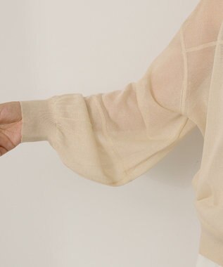 AMERICAN HOLIC 【WEB限定】【接触冷感】2WAYシアーニットカーディガン Off White