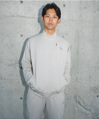 SHARE PARK MENS 【UVカット・吸水速乾・ストレッチ・軽量・アンチピリング 】ダンボールトラックジャケット（L・XLサイズ） ベージュ系