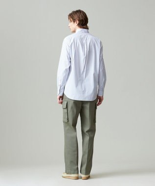 J.PRESS MEN SOMELOSコットンストライプ シャツ ブルー系1