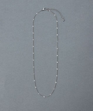 Phoebe 〈金属アレルギー対応〉ポイントチェーンステーションネックレス/シルバー シルバー