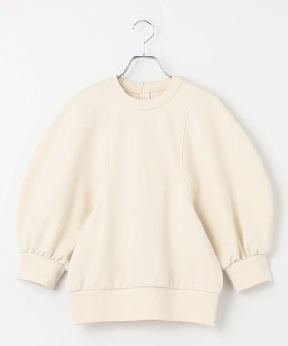 #Newans ラウンドスリーブカットソー オフ