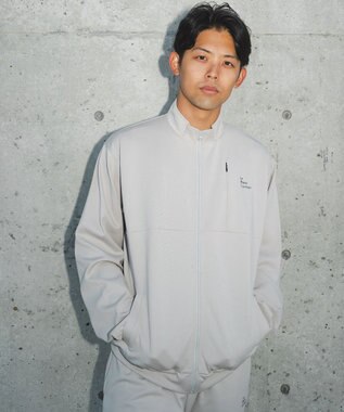 SHARE PARK MENS 【UVカット・吸水速乾・ストレッチ・軽量・アンチピリング 】ダンボールトラックジャケット（L・XLサイズ） ベージュ系