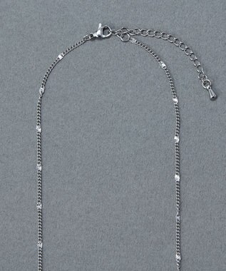 Phoebe 〈金属アレルギー対応〉ポイントチェーンステーションネックレス/シルバー シルバー