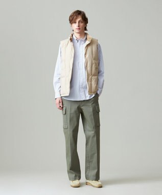 J.PRESS MEN SOMELOSコットンストライプ シャツ ブルー系1