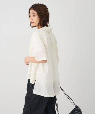 CRAFT STANDARD BOUTIQUE レースパッチワークシャツ Ivory
