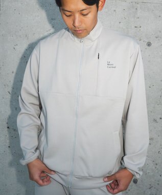 SHARE PARK MENS 【UVカット・吸水速乾・ストレッチ・軽量・アンチピリング 】ダンボールトラックジャケット（L・XLサイズ） ベージュ系