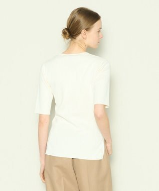 JOSEPH 【洗える】フィールコットン　ニットTEE Ivory