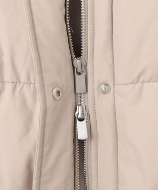 GRACE CONTINENTAL ファーパーツ付ロングダウン ベージュ