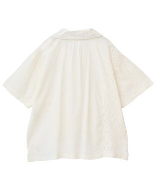 CRAFT STANDARD BOUTIQUE レースパッチワークシャツ Ivory