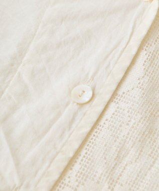 CRAFT STANDARD BOUTIQUE レースパッチワークシャツ Ivory