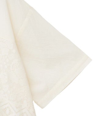 CRAFT STANDARD BOUTIQUE レースパッチワークシャツ Ivory