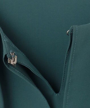 ANY SIS L 【洗える】スクエアラッフルカラー ブラウス ディープグリーン