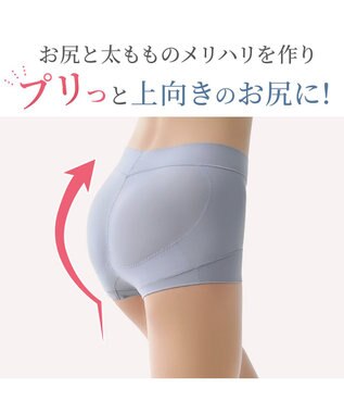 BRADELIS New York 【BRADELIS NewYork peace】ハートのお尻に格上げショーツ23 ダスクブルー