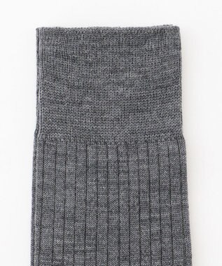 J.PRESS MEN 【カジュアル】ウールリブソックス グレー系
