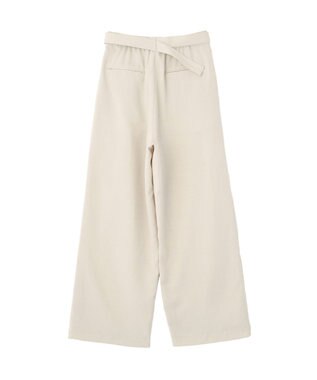 earth music&ecology 【予約】アソートツータックベルトパンツ エクリュ