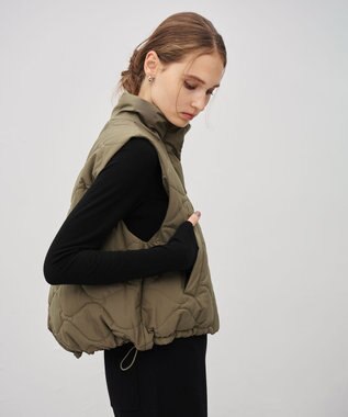 uncrave パディング ベスト カーキ