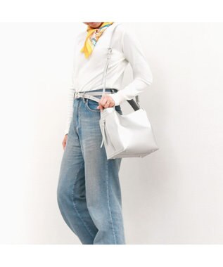 UNBILLION カシュカシュ cachecache / ミニトート付サイドポケット2wayトーバッグ シルバー