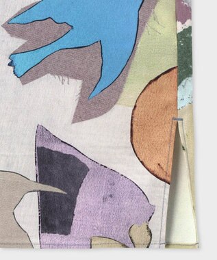 Paul Smith River Collage プリント 半袖 シャツ グレイッシュブルー