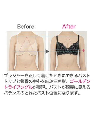 BRADELIS New York 【BRADELIS New York / 育乳補整ブラ・STEP1 集める】ウェンディステップ1ブラ24S2 ブラック