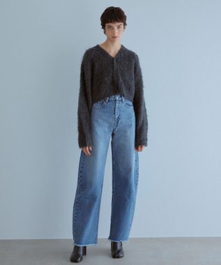 NAVE 【×NAVE】SERGE de bleu × NAVE カーブワイドデニム スカイブルー系