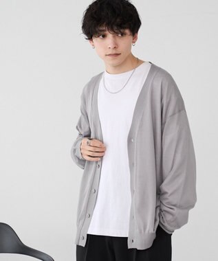 WEGO 【ユニセックス着用ITEM/紫外線対策/冷房対策】シアーカーディガン グレー