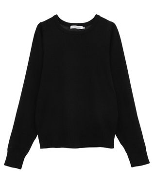 AMERICAN HOLIC エコカルットショルダータックニットプルオーバー Black