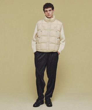 UNFILO MENS ウォーム ライトムーブ リバーシブルベスト [24年秋冬商品] イエロー ベージュ