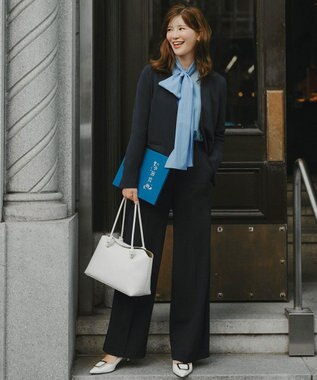 UNFILO 【15サイズ展開/ウエストゴム】BEAUTY MOVE ワイドストレートパンツ