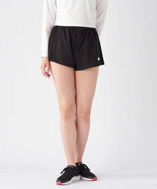 OP／FILA 【Kappa】プリーツ スポーツショートパンツ ブラック